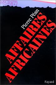 Cover of: Affaires africaines