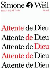 Cover of: Attente de Dieu by Simone Weil