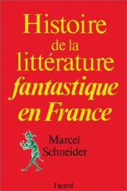 Cover of: Histoire de la littérature fantastique en France