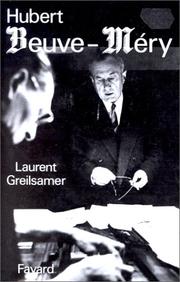 Cover of: Hubert Beuve-Méry by Laurent Greilsamer