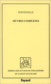Cover of: Euvres completes (Corpus des euvres de philosophie en langue francaise)