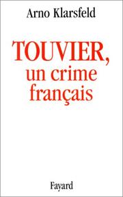 Cover of: Touvier, un crime français