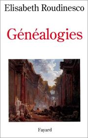 Cover of: Généalogies