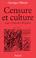 Cover of: Censure et culture sous l'Ancien Régime