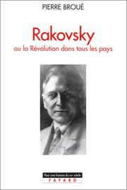 Cover of: Rakovsky, ou, La révolution dans tous les pays