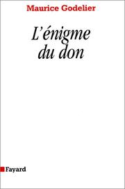 Cover of: énigme du don
