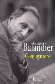 Conjugaisons by Georges Balandier