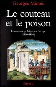 Cover of: Le couteau et le poison by Georges Minois