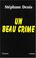 Cover of: Un beau crime