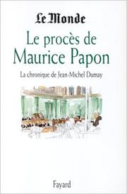 Cover of: Le procès de Maurice Papon by 