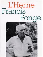 Cover of: Francis Ponge by Francis Ponge, Jean-Marie Gleize