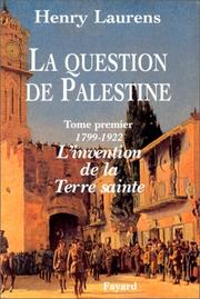 Cover of: La question de Palestine