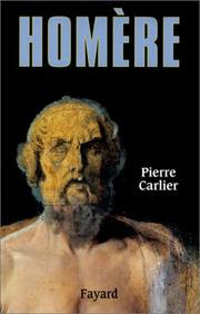 Cover of: Homère by Pierre Carlier