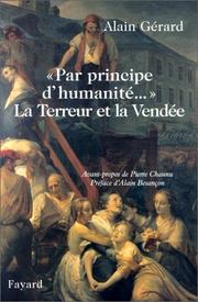 Cover of: " Par principe d'humanité-- ": la Terreur et la Vendée