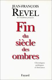 Cover of: Fin de siècle des ombres: chroniques politiques et littéraires