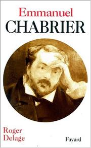 Cover of: Emmanuel Chabrier