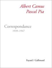 Cover of: Correspondance: 1939-1947