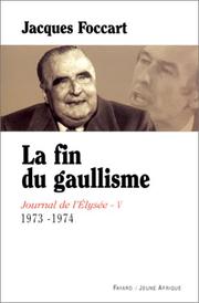 Cover of: Journal de l'Elysée by Jacques Foccart