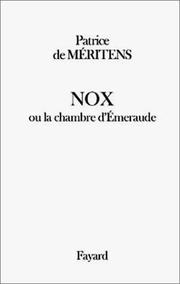 Cover of: Nox, ou, La chambre d'émeraude: roman