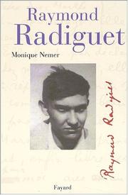 Cover of: Raymond Radiguet by Monique Nemer