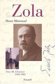 Cover of: Zola by Henri Mitterand