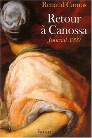 Cover of: Retour à Canossa: journal 1999