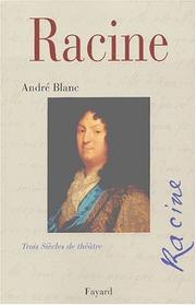Cover of: Racine by André Blanc