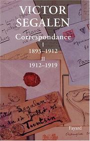 Cover of: Correspondance