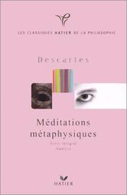 Cover of: Méditations métaphysiques  by René Descartes
