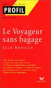 Cover of: Le Voyageur sans bagage by Jean Anouilh