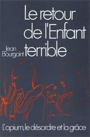Cover of: retour de l'Enfant terrible: lettres 1923-1966
