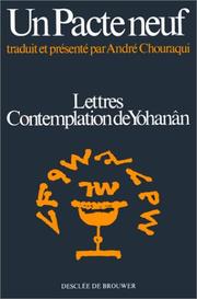 Cover of: Lettres ; Contemplation de Yoḥanân