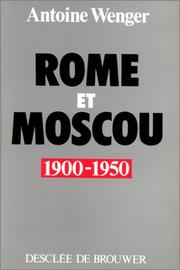 Cover of: Rome et Moscou: 1900-1950