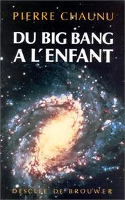 Cover of: Du big bang à l'enfant by Pierre Chaunu