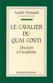 Cover of: Discours à l'Académie