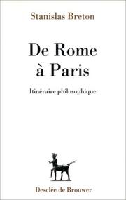 Cover of: De Rome à Paris: itinéraire philosophique
