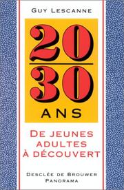 Cover of: 20/30 ans de jeunes adultes à découvert