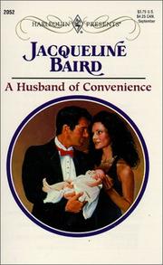 Cover of: Husband Of Convenience (Harlequin Presents, No. 2052) by Jacqueline Baird