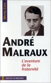 Cover of: André Malraux: l'aventure de la fraternité