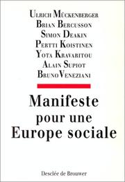 Cover of: Manifeste pour une Europe sociale