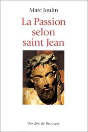 Cover of: La passion selon saint Jean