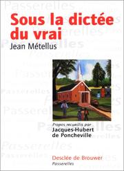 Cover of: Sous la dictée du vrai