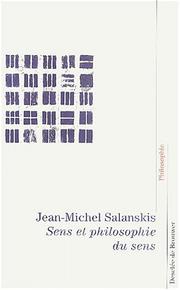 Cover of: Sens et philosophie du sens