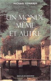 Cover of: Un monde même et autre