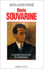 Cover of: Boris Souvarine by Jean-Louis Panné