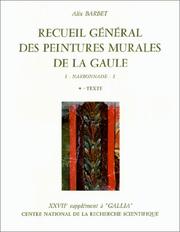 Cover of: Recueil général des peintures murales de la Gaule