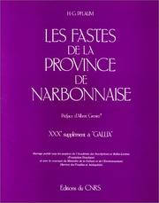Cover of: Les fastes de la province de Narbonnaise