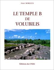 Cover of: Le temple B de Volubilis by Henri Morestin