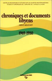 Cover of: Chroniques et documents libyens: 1969-1980