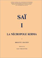 Cover of: Saï I: la nécropole Kerma